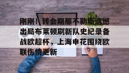 -刚刚！转会期那不勒斯遗憾出局布莱顿刷新队史纪录备战欧超杯，上海申花围绕欧联伤情更新的简单介绍